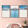 SIGNWIN 3 Piece Framed Canvas Wall Art City Covered with Snow Canvas Prints Home Artwork Decoration for Living Room,Bedroom - 16"x24"x3 Panels view 3