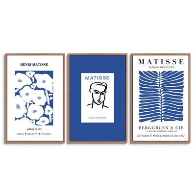 SIGNWIN 3 Piece Framed Canvas Wall Art Black Deer Canvas Prints Home Artwork Decoration for Living Room,Bedroom - 16"x24"x3 Panels