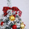 Christmas Tree RENRUIRUI- Xmas Artificial Flocking 60cm Small Countertop for Home Dining Table Desk Fireplace Holiday Decoration view 4
