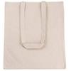 ATMOS GREEN 50 pack 15 X 16 inch with long handle NATURAL Color 5.5 oz 100% cotton reusable grocery bags eco friendly super strong great choice for promotion branding gift Made in India (NATURAL, 50) view 3