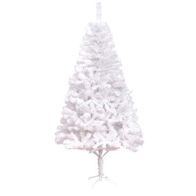 Christmas Tree RENRUIRUI- White Artificial Fir Tree Metal Bracket for Home Indoor Outdoor Xmas Decoration (Size : 120cm)