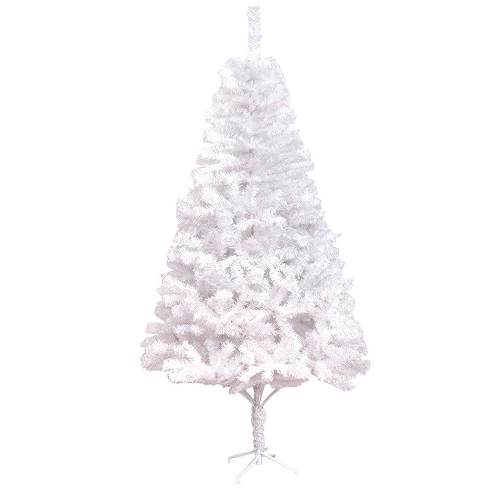 Christmas Tree RENRUIRUI- White Artificial Fir Tree Metal Bracket for Home Indoor Outdoor Xmas Decoration (Size : 120cm)