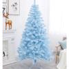 Christmas Tree RENRUIRUI- Blue Flocking Artificial PVC Tree, Metal Bracket Easy to Assemble, Indoor and Outdoor Xmas Decoration (Size : 120cm) view 2