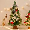 Christmas Tree RENRUIRUI- Xmas 60cm Desktop, with Pine Cones and Wool Felt Ornaments,for Home Office Studio Hotel Shopping Mall Decoration view 4