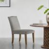A&B Home Furniture Dining Chairs Urban Style with Nailhead Trim for Dining Room Kitchen Living Room Set of 2 Smoky Gray view 2