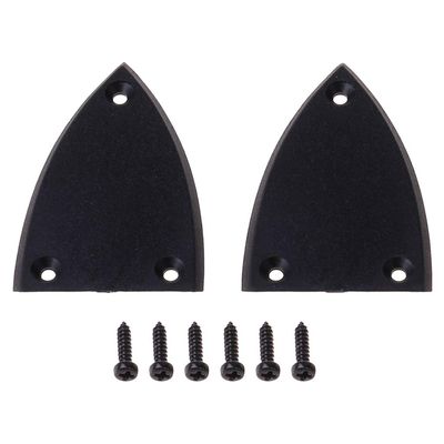 MOMOJIA 2pcs Black Rod Cover Screws for Guitar 3 Holes Guitar Part Accessories New