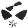 MOMOJIA 2pcs Black Rod Cover Screws for Guitar 3 Holes Guitar Part Accessories New view 4