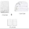 Duvet Cover with Fitted Sheet and Pillowcases 4-PCs Bedding Set - Made of 100% Dream Egyptian Giza Cotton Giza-Duvet-Pillow-Fitted-Sheet 12-Inch Deep Pockets Combo Quilt Cover - Queen, Teal Blue view 2