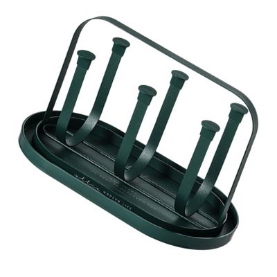 Cabilock 1 Set Iron Cup Holder Coffee Cup Stand Under Cabinet Storage Organizer Reusable Rack Drain Shelf