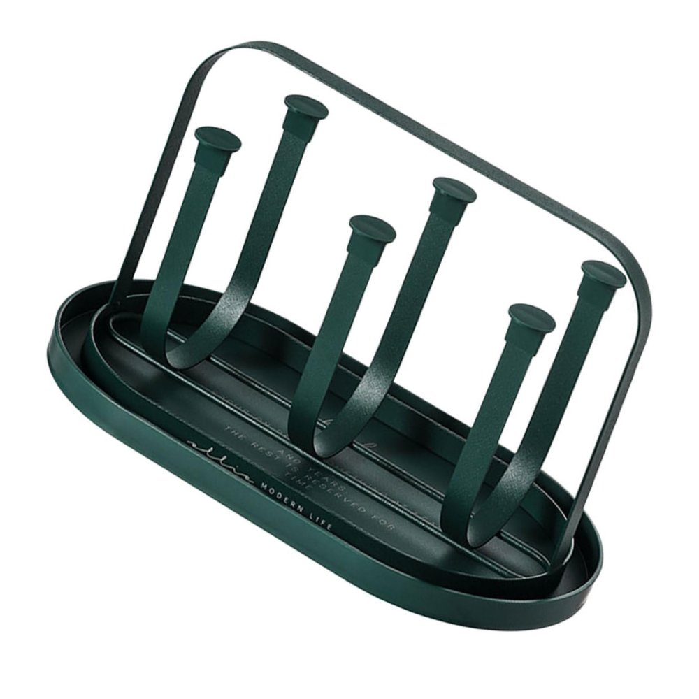 Cabilock 1 Set Iron Cup Holder Coffee Cup Stand Under Cabinet Storage Organizer Reusable Rack Drain Shelf