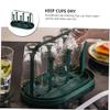Cabilock 1 Set Iron Cup Holder Coffee Cup Stand Under Cabinet Storage Organizer Reusable Rack Drain Shelf view 3