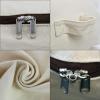 2PCS Canvas Storage Bag, 12OZ Thick Soft Breathable Closet Organizer for Beddings, Comforters, Pillows, Blankets, Clothes, 25.618.58.7inch, Beige view 3