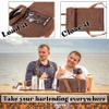 Beemojo Bartender tool bag waxed canvas water resistant adjustable shoulder straps genuine leather handles 16 pockets holds 33oz bottle mobile travel design - Bag ONLY view 3