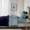 1000-Thread-Count 100% Egyptian-Cotton [3 PCs] [1 Duvet Cover & 2 Pillow Shames] Set with Zipper Closure & Corner Ties, Long Staple Cotton Sateen Weave, Quilt Cover - (Cal-King, Navy Blue) view 2