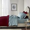 Femini Fashion 1000-Thread-Count 100% Egyptian-Cotton [3 PCs] [1 Duvet Cover & 2 Pillow Shames] Set with Zipper Closure & Corner Ties, Long Staple Cotton Sateen Weave, Quilt Cover - (Queen, Burgundy) view 2