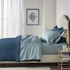 1000-Thread-Count 100% Egyptian-Cotton [3 PCs] [1 Duvet Cover & 2 Pillow Shames] Set with Zipper Closure & Corner Ties, Long Staple Cotton Sateen Weave, Quilt Cover - (Cal-King, Mediterranean Blue) view 2