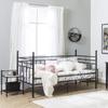 Lusso Mercato Bed Skirt - Ruffled Bed Skirt (Short Queen, Black) Easy Fit with 15 Inch Tailored Drop - Hotel Quality 100% Cotton 800 Thread Count, Shrinkage and Fade Resistant Dust Ruffle Bed Skirt view 3