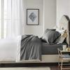Extra-Deep-Pockets 1000-Thread-Count 100% Egyptian-Cotton Bed Sheets, 4-PC Sheet Set, Single Ply Long-Staple Yarns, Sateen Weave, Fits Mattress Upto 24" Deep Pocket - (Full-XL, Dark Grey) view 2