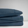 1000-Thread-Count 100% Egyptian-Cotton Bed Sheets, 4-PC Sheet Set, Single Ply Long-Staple Yarns, Sateen Weave, Fits Mattress Upto 18" Deep Pocket - (California King, Mediterranean Blue) view 1