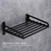 BHDD Alumimum Microwave Oven Wall Mount, Wall Microwave Stand Shelf Metal Shelving Heavy Duty Commercial Or Household Grade Microwave Rack, with Fixing Kit, for Kitchen, Restaurant, Laundry(50x40) view 4