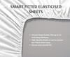 Extra-Deep-Pockets 1000-Thread-Count 100% Egyptian-Cotton Bed Sheets, 4-PC Sheet Set, Single Ply Long-Staple Yarns, Sateen Weave, Fits Mattress Upto 24" Deep Pocket - (Full-XL, Mediterranean Blue) view 3
