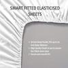Extra-Deep-Pockets 1000-Thread-Count 100% Egyptian-Cotton Bed Sheets, 4-PC Sheet Set, Single Ply Long-Staple Yarns, Breathable Sateen Weave, Fits Mattress Upto 24" Deep Pocket - (Full-XL, White) view 3