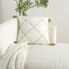 Mina Victory Lifestyle Indoor Mustard 20" x 20" Throw Pillow view 3