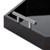 Kate and Laurel Lipton Modern Hexagon Tray, 18 x 18, Black and Silver, Decorative Tray for Storage and Display view 4