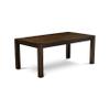 East West Furniture LMAB9-77-47 9 Piece Dining Room Set Includes a Rectangle Rustic Wood Kitchen Table and 8 Light Sable Linen Fabric Upholstered Parson Chairs, 40x72 Inch, Jacobean view 3