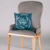 College Covers Let's Snuggle Fall Dcor Pillow, 16" X 16", Teal view 3