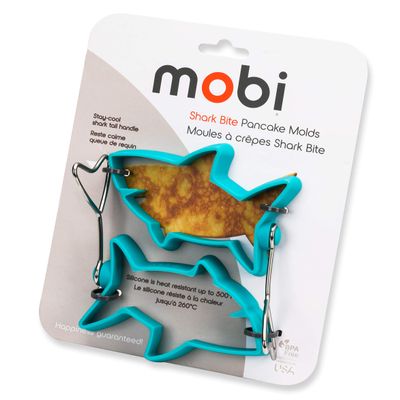 The Original - Mobi Pancake Silicone Mold Put FUN Back Into Breakfast, Shark Bites