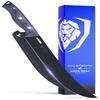 Dalstrong Butcher Knife - 10 inch Delta Wolf Series - Ultra-Thin Zero Friction Blade - HC 9CR18MOV Steel - Black Titanium Nitride Coating - Breaking Knife - G10 Camo Handle - Leather Sheath view 1