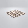 Manchester Decorative Fretwork Wood Wall Panels, Medium, 15 3/8" W x 15 3/8" H x 1/4" T, Hickory view 3
