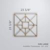 Ekena Millwork WALW24X24X0375JTNMF Jamestown 3/8"T Decorative Fretwork Wall Panels, 23 3/8"W X 23 3/8"H, MDF view 2