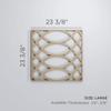 23 3/8"W X 23 3/8"H Large Montrose Decorative Fretwork Wood Wall Panels, Birch view 2