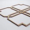 Ekena Millwork WALW24X24X0375EWDBI Englewood 3/8"T Decorative Fretwork Wall Panels, 23 3/8"W X 23 3/8"H, Birch view 4