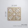 Ekena Millwork WALW24X24X0375EBGBI Edinburg 3/8"T Decorative Fretwork Wall Panels, 23 3/8"W X 23 3/8"H, Birch view 2