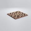 Ekena Millwork WALW08X08X0375GRDHI Garland 3/8"T Decorative Fretwork Wall Panels, 7 3/8"W X 7 3/8"H, Hickory view 3
