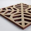 Ekena Millwork WALW08X08X0375GRDHI Garland 3/8"T Decorative Fretwork Wall Panels, 7 3/8"W X 7 3/8"H, Hickory view 4