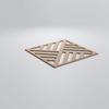 Ekena Millwork WALW24X24X0375ALLBI Allen 3/8"T Decorative Fretwork Wall Panels, 23 3/8"W X 23 3/8"H, Birch view 3
