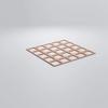 23 3/8"W X 23 3/8"H Large Manchester Decorative Fretwork Wood Wall Panels, Cherry view 3