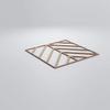 Ekena Millwork WALW24X24X0375GNABI Genoa 3/8"T Decorative Fretwork Wall Panels, 23 3/8"W X 23 3/8"H, Birch view 3