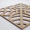15 3/8"W X 15 3/8"H Medium Garland Decorative Fretwork Wood Wall Panels, Birch view 4