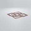 Ekena Millwork WALW24X24X0375NWDMF Norwood 3/8"T Decorative Fretwork Wall Panels, 23 3/8"W X 23 3/8"H, MDF view 3