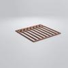 Ekena Millwork WALW16X16X0375CRPWA Cedar Park 3/8"T Decorative Fretwork Wall Panels, 15 3/8"W X 15 3/8"H, Walnut view 3