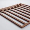 Ekena Millwork WALW16X16X0375CRPWA Cedar Park 3/8"T Decorative Fretwork Wall Panels, 15 3/8"W X 15 3/8"H, Walnut view 4