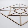 23 3/8"W X 23 3/8"H Large Jamestown Decorative Fretwork Wood Wall Panels, Birch view 4