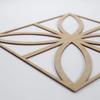 23 3/8"W X 23 3/8"H Large Swansea Decorative Fretwork Wood Wall Panels, Birch view 4