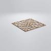Ekena Millwork WALW24X24X0375GRDBI Garland 3/8"T Decorative Fretwork Wall Panels, 23 3/8"W X 23 3/8"H, Birch view 3