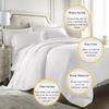 100% Egyptian Cotton Duvet Cover Set, 3 Pieces 500-TC Luxury Soft Bedding Set with Button Closure, Oversize Queen (98 x 98), Silver Grey Solid view 4